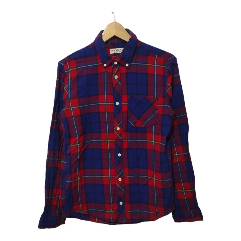 Flannel button down power to the people culture mix size m