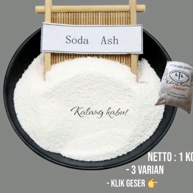 

[KODE PRODUK LN9M96769] SODA ASH | Soda ash Dense | NatriumCarbonate | ( 1 KG )