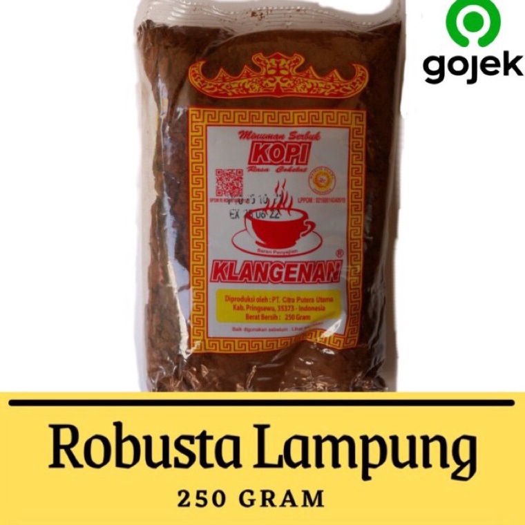 

ORIGINAL% Kopi Bubuk Robusta Lampung Klangenan Pringsewu 250gr