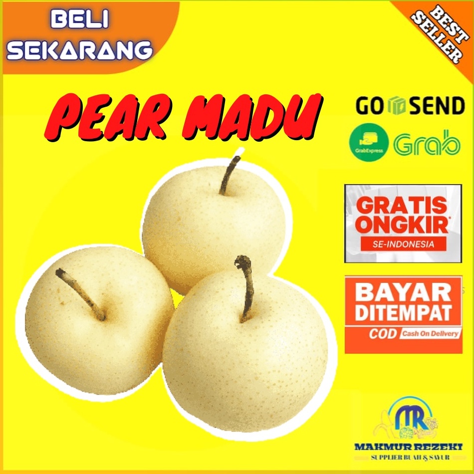 

[KODE PRODUK AWE7Z7378] BUAH PIR PEAR MADU SWEET IMPORT CENTURY SEGAR MURAH SEKILO 4-6 PCS PERKILO