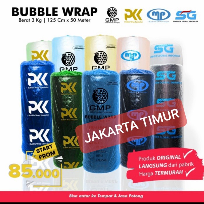 

Bestseller Buble Wrap Roll Hitam 125Cm X 50 Meter