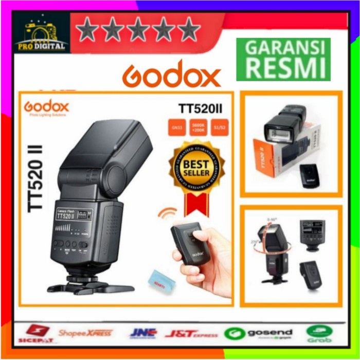 Terlaris Flas Godox Tt520Ii Godox Flash Murah Tt520Ii Godok Tt520 Ii