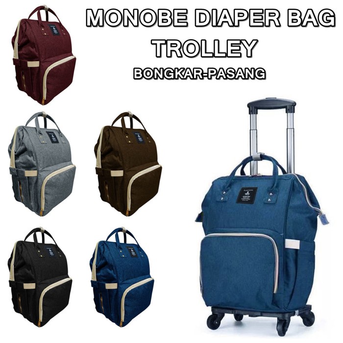 Terlaris Tas Anello Diaper Bag Trolley - Tas Popok Bayi Troli Bongkar Pasang