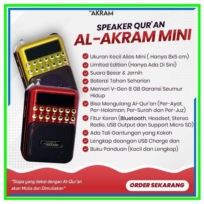 Speaker Murottal Murotal Alquran Quran Digital 30 Juz Al-Akram Mini