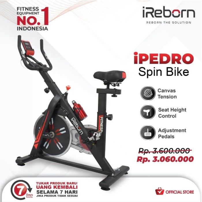 Terlaris Sepeda Statis Spinning Bike Ireborn Pedro