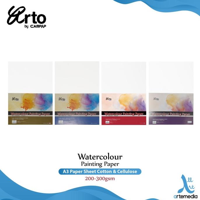 

Kertas Cat Air Arto A3 Watercolor Paper Sheet