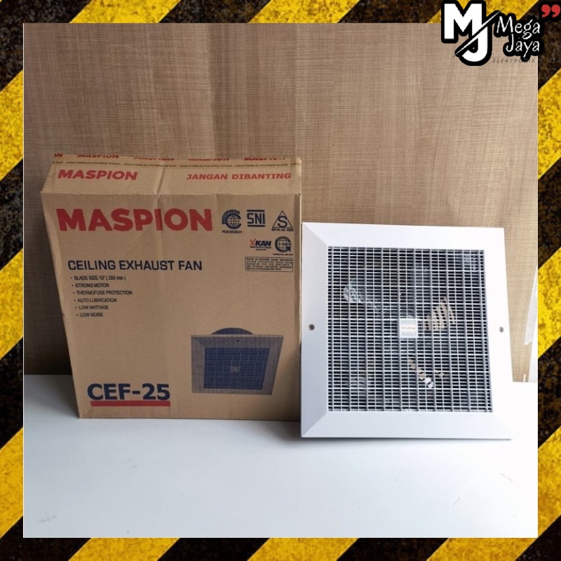 EXHAUST FAN MASPION CEF-25 KIPAS ANGIN HISAP PLAFON / KIPAS ANGIN HISAP MASPION CEF 25