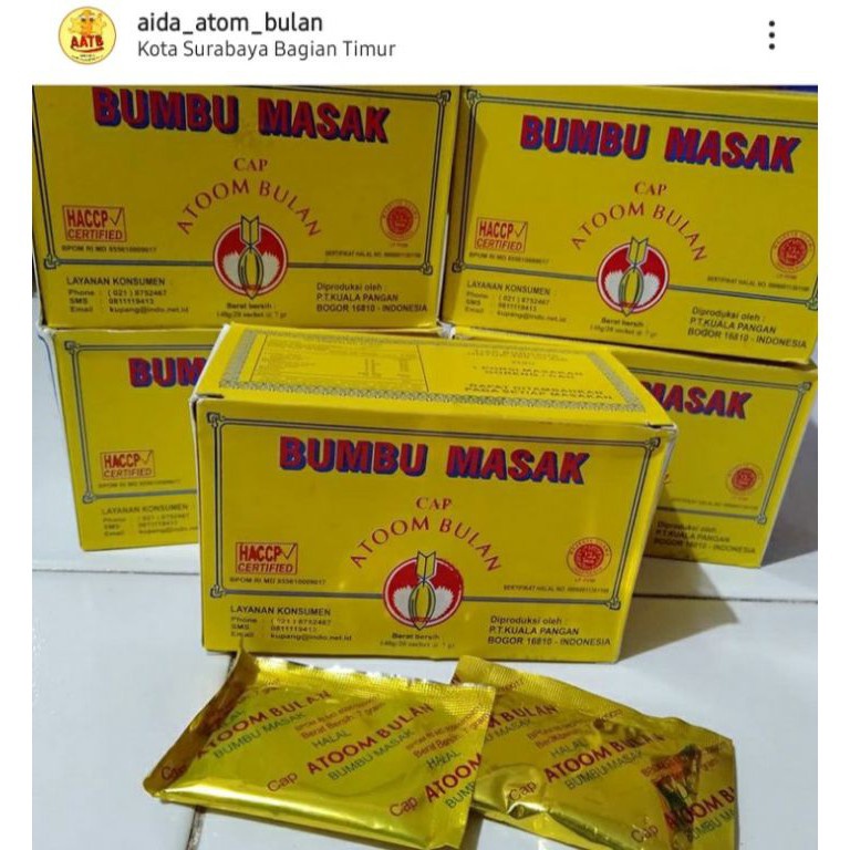 

Model Baru QHEZ9 ❤ Bumbu masak Atoom bulan (Kotak) N35 Super Promo