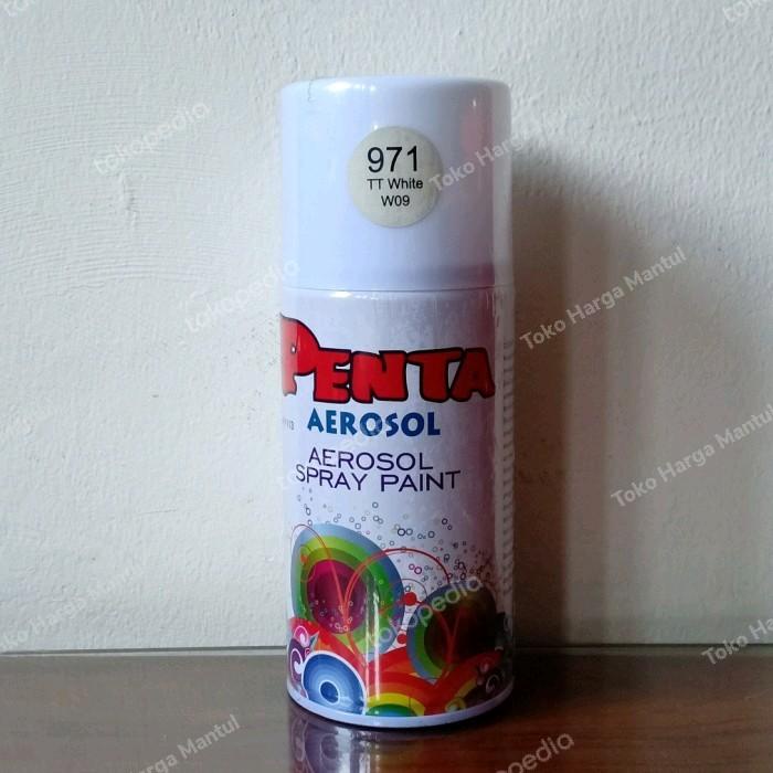 (( BISA COD) CAT SEMPROT PYLOX/PILOK PENTA 300 ML ( 971 ) TT WHITE W09 ( PUTIH )