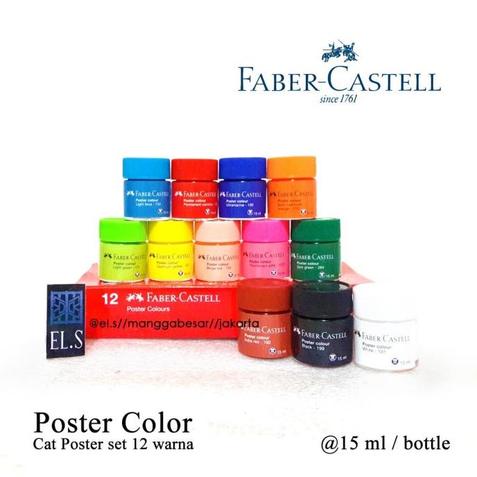 

Faber Castell Poster Color Set 12 Warna ( Cat Poster )