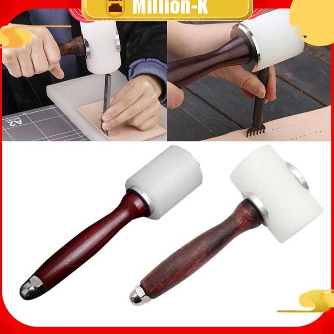 

Leather Carving Hammer Nylon Hammer DIY Craft Cowhide Punch Cutting