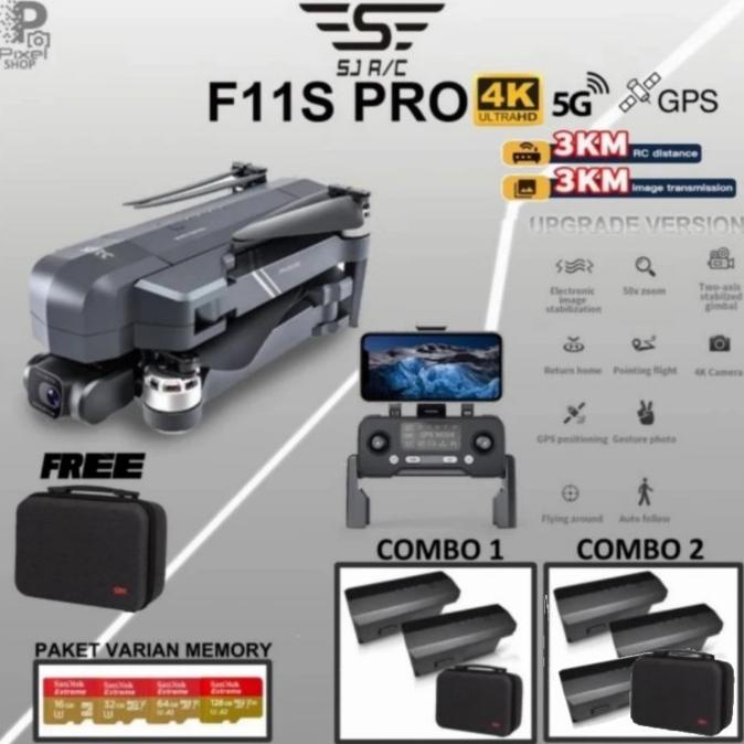 Sjrc F11-4K-Pro Drone Quadcopter Uav Uhd 2-Axis