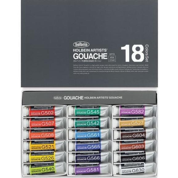 

ID 22335 Holbein Artist Watercolor Gouache (sold by SET) - set 18