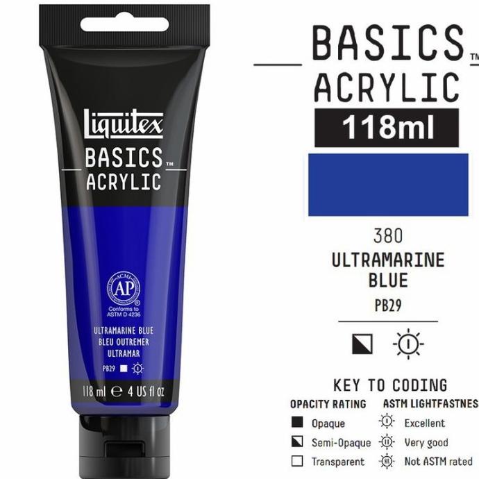 

LIQUITEX BASICS ACRYLIC 118 ML ULTRAMARINE BLUE