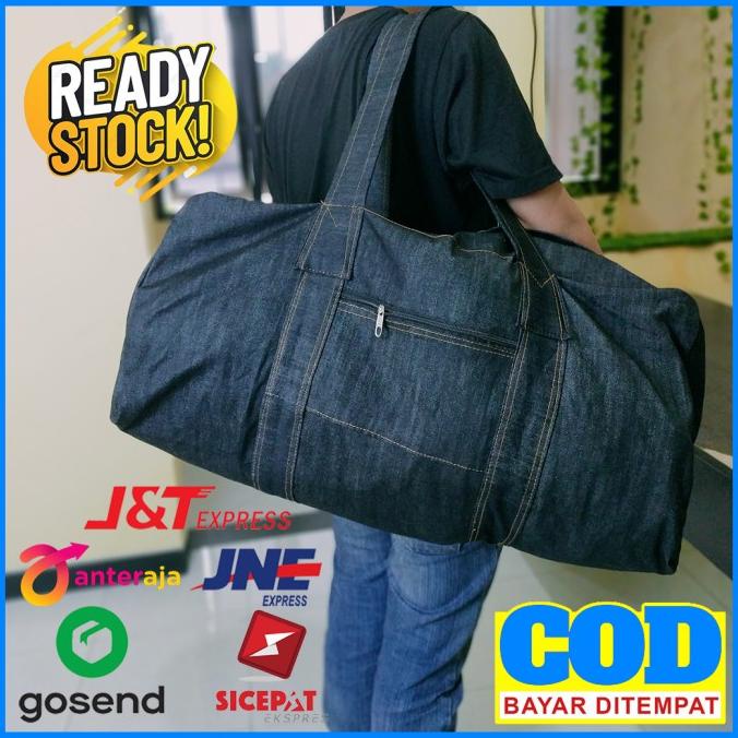 Tas Jinjing Jeans / Tas Baju Jumbo Cod / Tas Mudik Jumbo Tebal Murah