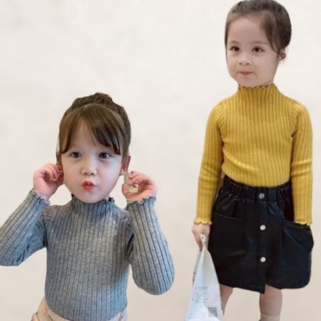 TERMURAH Baju Rajut Anak Perempuan Gaya Korea Usia 3 4 5 Tahun All Size Baju Rajut Anak Perempuan Ko
