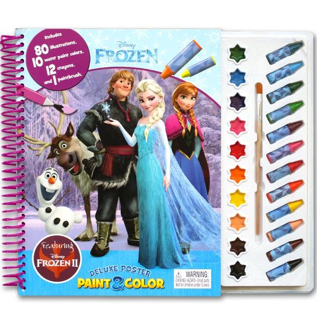 

Disney Frozen II Deluxe Poster Paint & Color Book (80 Illustrations, 1