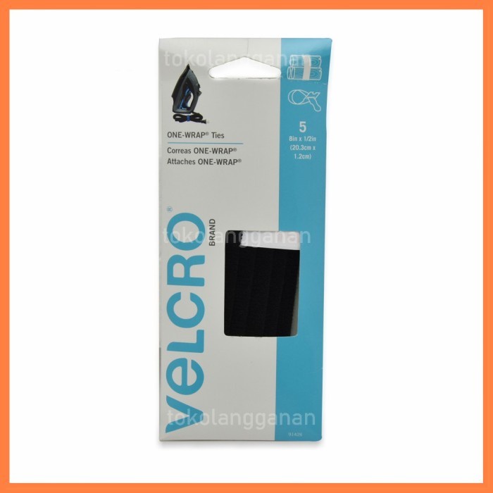 

Velcro One Wrap Roll 20.3 Cm - Hitam Original