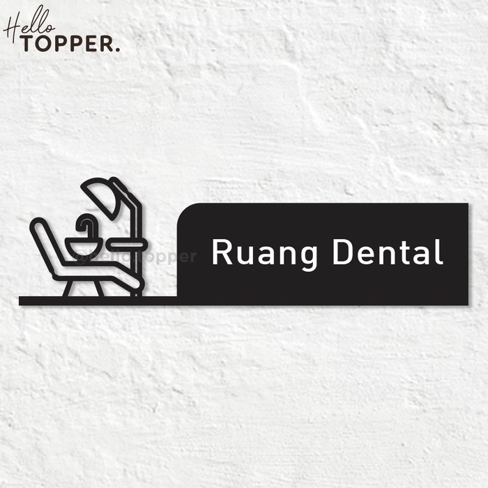 

Terlaris Rak Sign Akrilik Ruang Dental Hollow Uv Print Sign Board