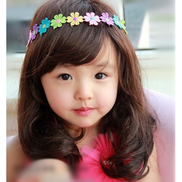 Terlaris Wig Wig Rambut Tebal Palsu Anak Perempuan / Wig Anak Panjang Pendek