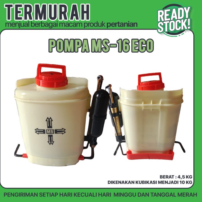 Terlaris Pompa Ms-16 Eco ( Knapsack Pompa Sprayer Pb 16 Liter )