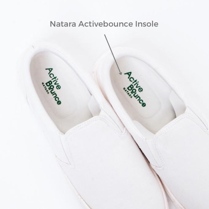 Sepatu Putih/Hitam Wanita Slop Sneakers Cewek Viel (5 Warna)- Natara