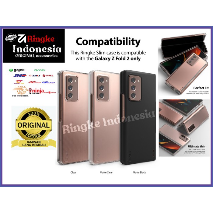 Casing Samsung Galaxy Z Flod 2 Rearth Ringke Slim Flip Cover