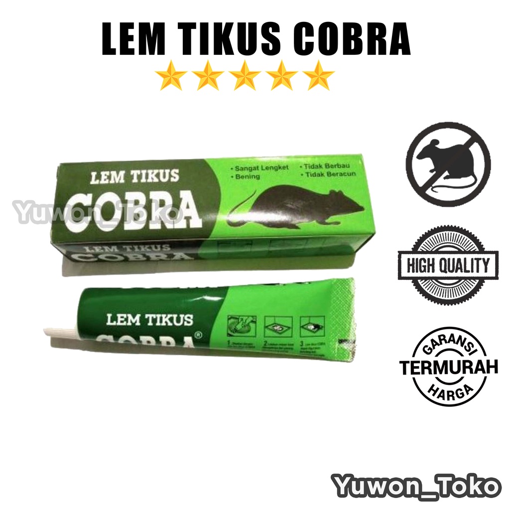 (100% LENGKET) Lem Tikus Cap Cobra / Lem Tikus Super Kuat/Lem Tikus Odol/Lem Tikus Papan/Lem Tikus C