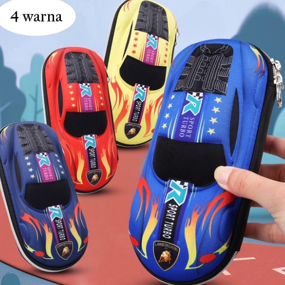 

Premium.. Tempat Pensil Kotak pensil Tepak 3D Timbul Hardtop Pencil Case Motif Mobil Murah YKM