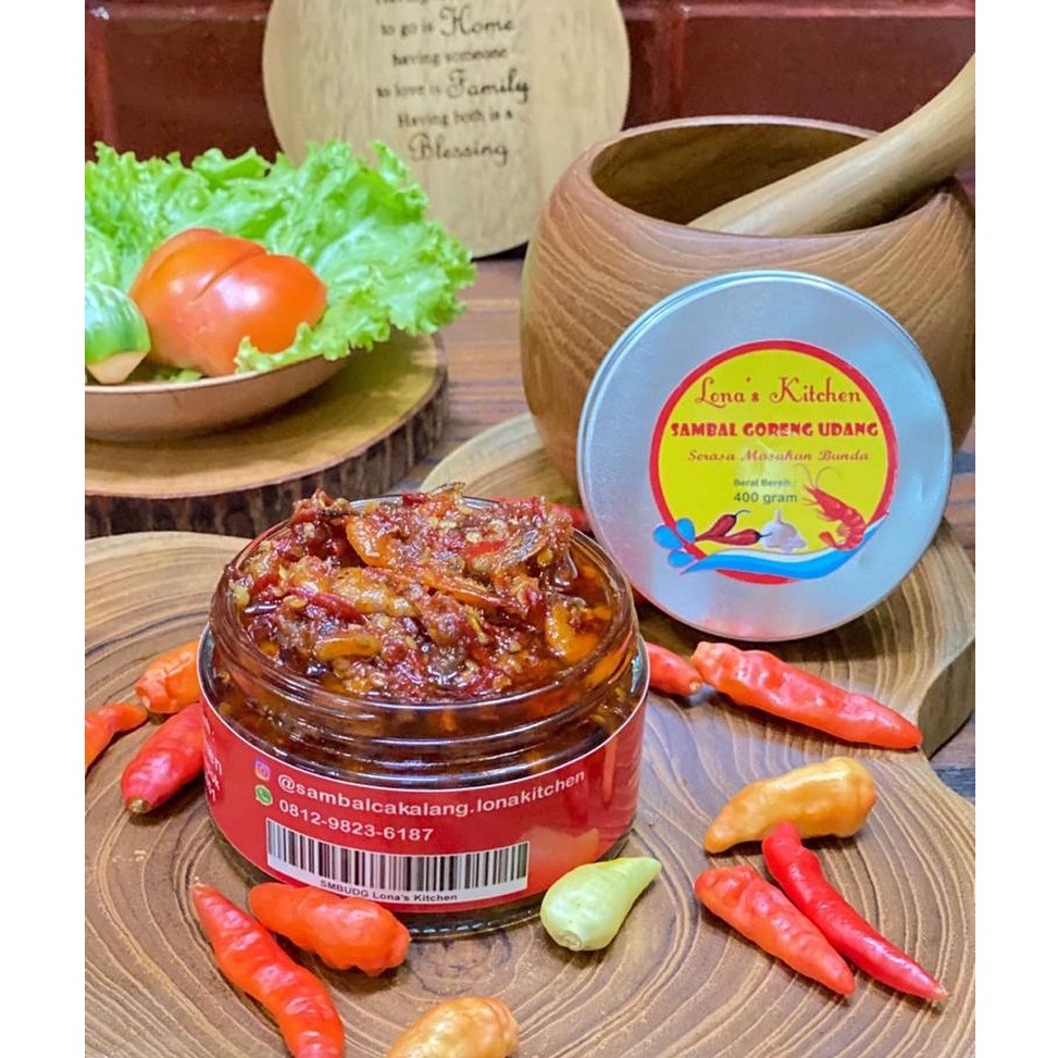 

✨SHOPEE MALL✨ Sambal Goreng udang berat 400gram berat bersih 200gram gas !!