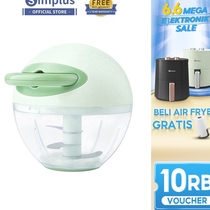 Simplus Food Chopper Manual Mini Penghalus Bumbu Dapur