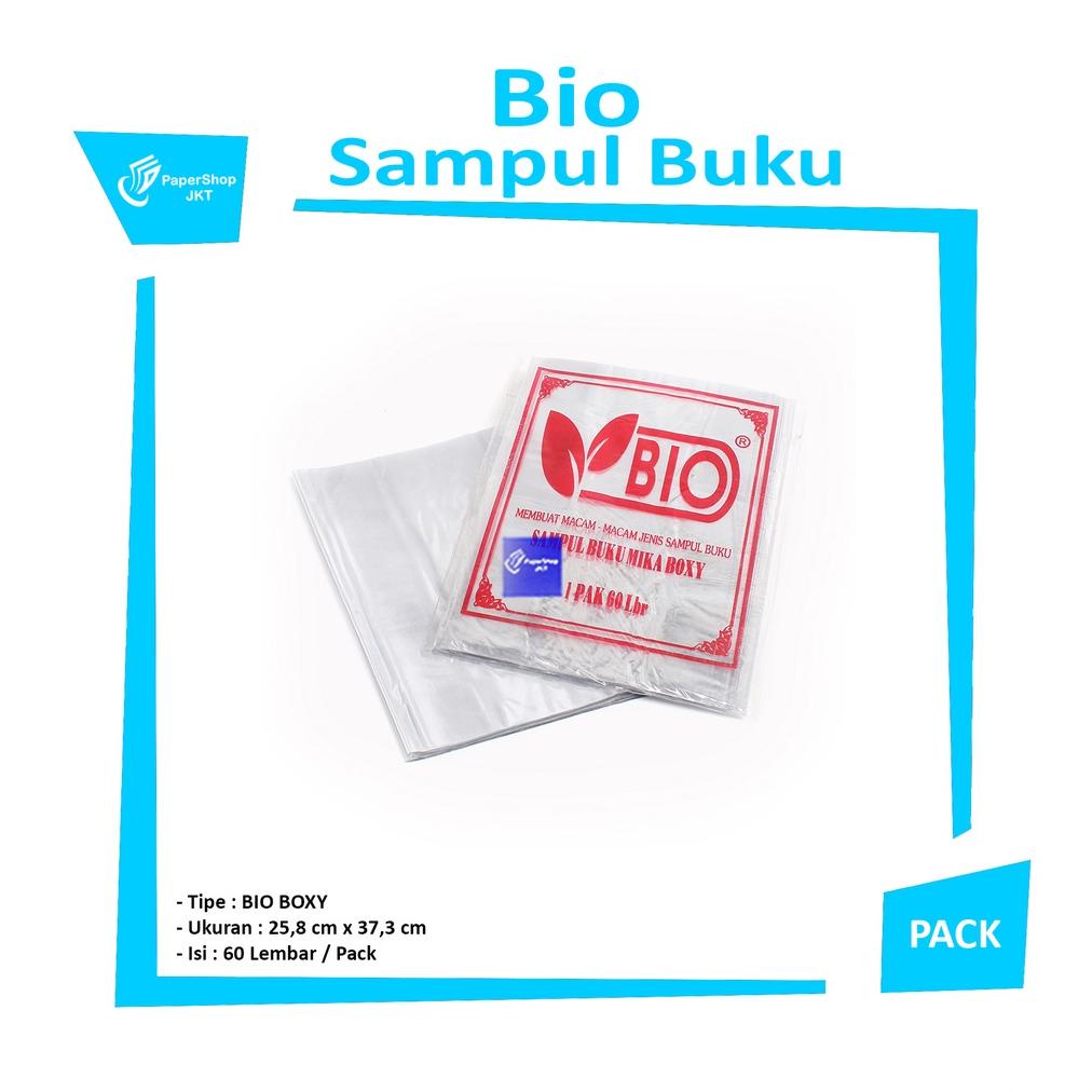 

BIO - Sampul Buku Plastik Mika Ukuran Boxy - Pack