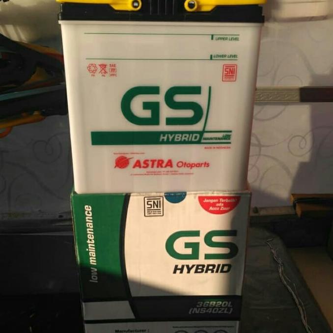 Aki Mobil Toyota Calya GS Astra NS40ZL Aki basah GS HYBRID 12V 35Ah