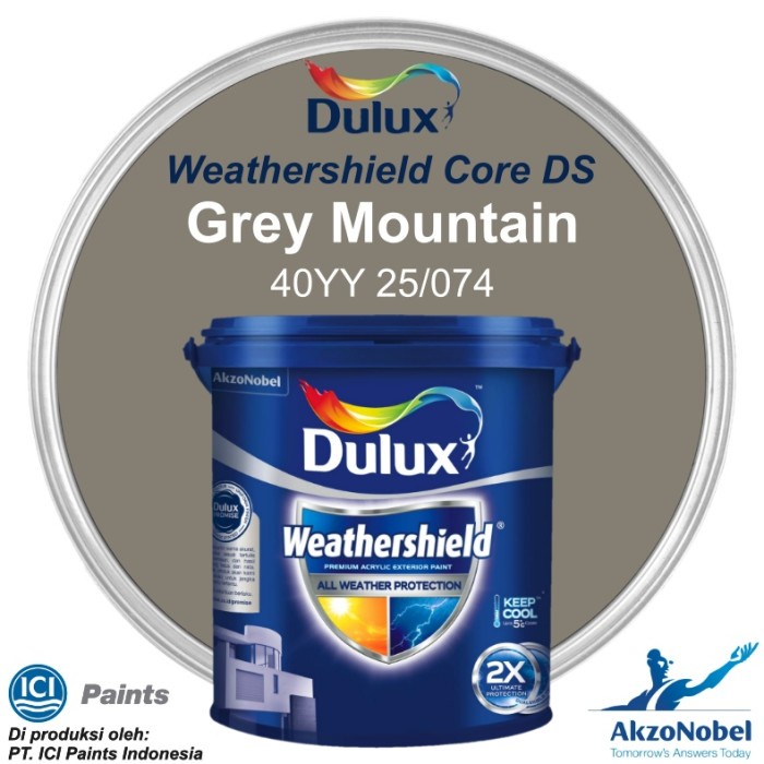 CAT DULUX WEATHERSHIELD 20 LT - GREY MOUNTAIN 40YY 25/074