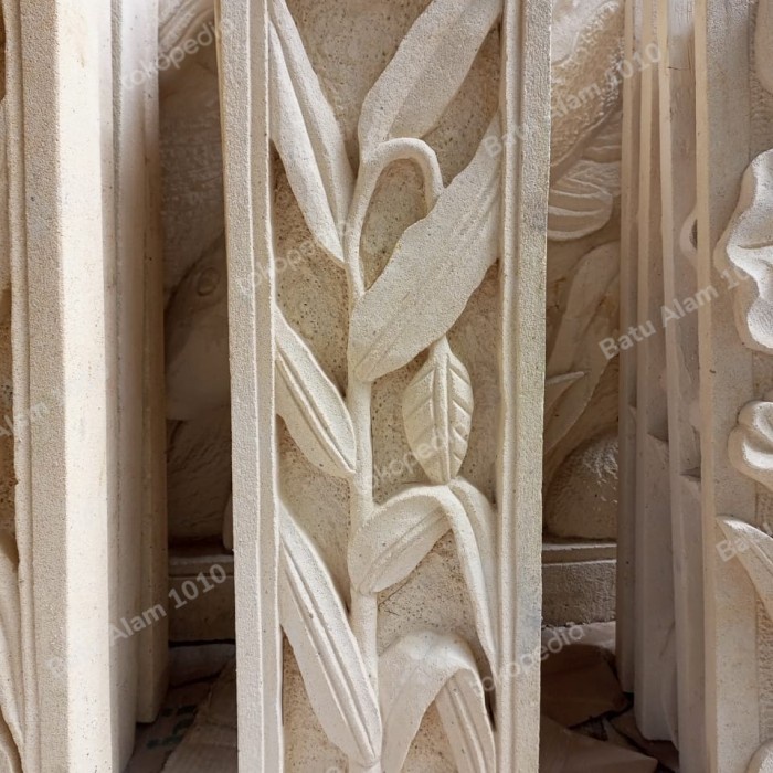 ORNAMEN BATU ALAM UKIR 20x60 cm