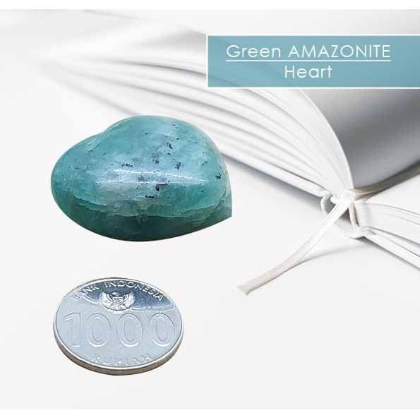 Batu Amazonite Heart Stone (BC26)