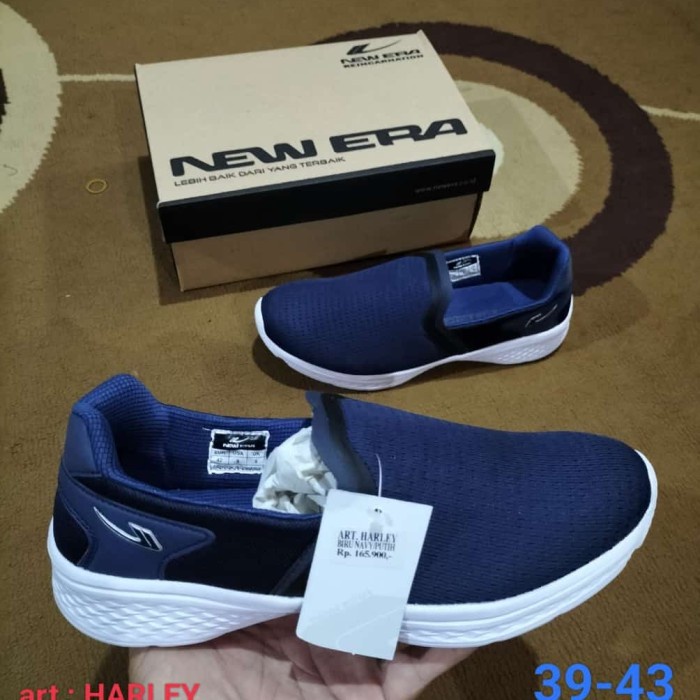 Terlaris Sepatu Pria/Wanita Slip On New Era-Harley Original (Free Souvenir)