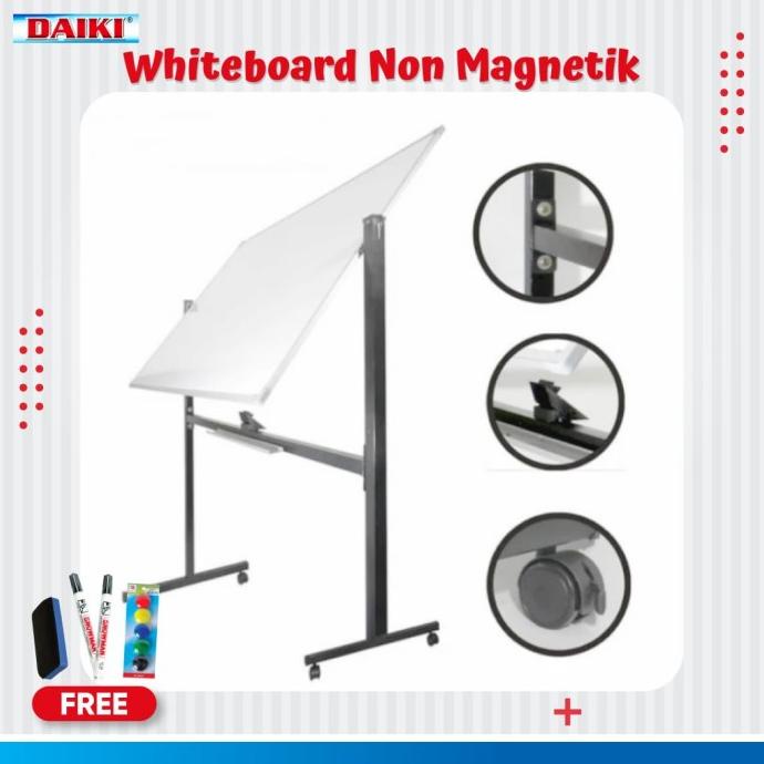 

DAIKI Papan tulis non magnetic single face Uk 90x120 Cm ---NEW---