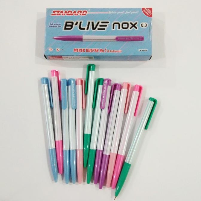 

Pulpen Bolpen Bolpoint Standard B'Live Nox