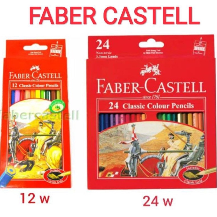 

Modis.. Pensil warna faber castell classic 12 warna , 24 warna , 36 warna Panjang 0RL