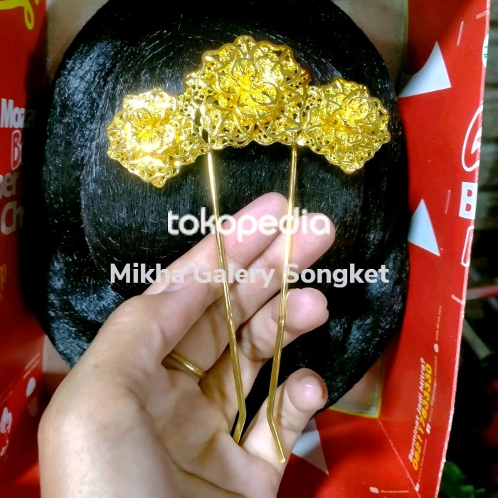 Terlaris Tusuk Konde Kendari Mesin 3 Bunga