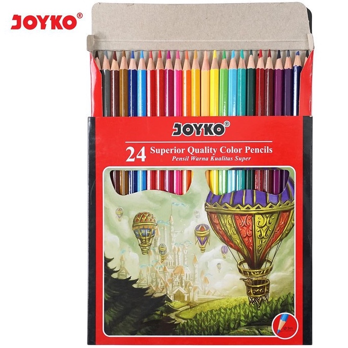 

Stock banyak Pensil Warna Joyko Panjang CP-101 - 24 Warna Color Pencil CP101 Murah 79