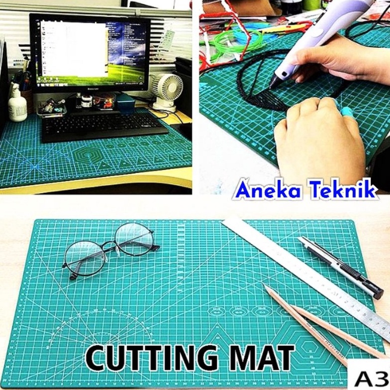 

Kualitas Premium.. Alas Potong Work Cutting Mat Pad Ukuran A3 45 x 30 cm 79