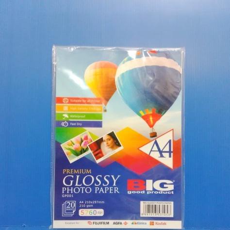 

KERTAS FOTO GLOSSY PAPER 210 BIG