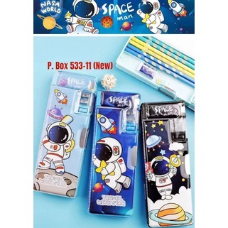 

Stock Banyak.. Kotak pensil magnet astronot / astronaut pencil case aesthetic / tempat alat tulis anak laki-laki perempuan AB0