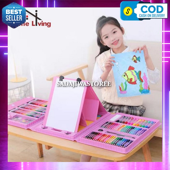 

Alat Mewarnai Anak Perempuan Laki Laki Krayon Set Crayon Set Anak Tidak Beracun Pensil Warna Lengkap Oil Pastel Warna Cerah Colouring Set Alat Tulis Anak Tk Sd Alat Melukis Non Toxic Perlengkapan Menggambar Drawing Stati Hl Art Set Crayon 208 Perlengkapa