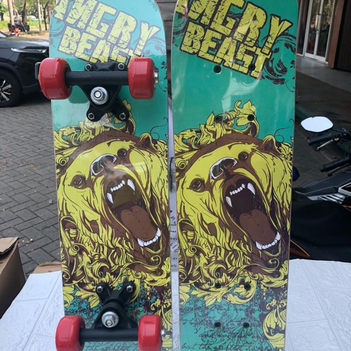 Terlaris Mainan Skateboard Full Set Anak Kids Kayu Kanada Papan Roda Pvc 2406Hf