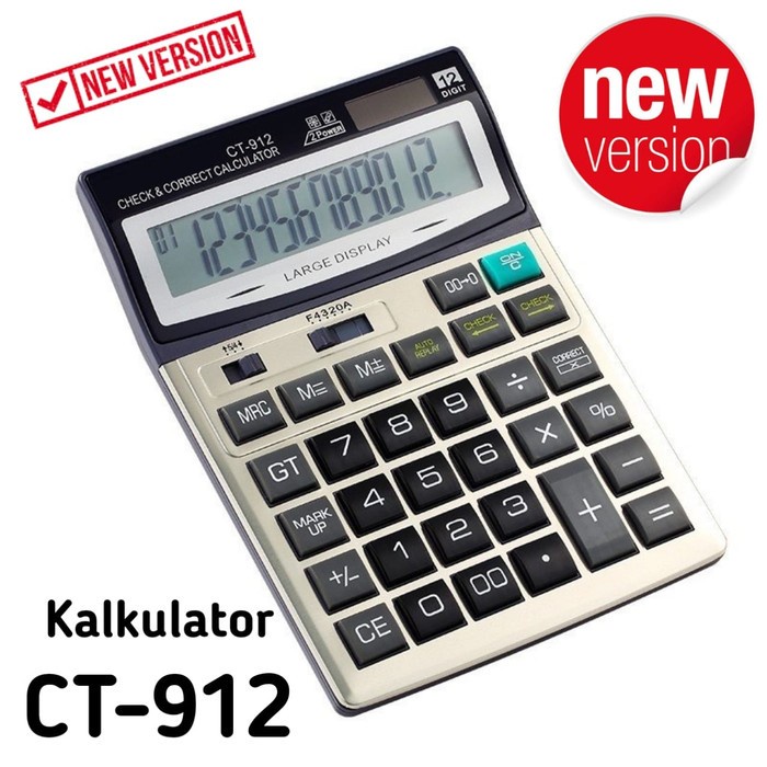 

Terlaris Kalkulator Citizen Ct-912 12 Digit Kalkulator Besar Murah Harga Grosir