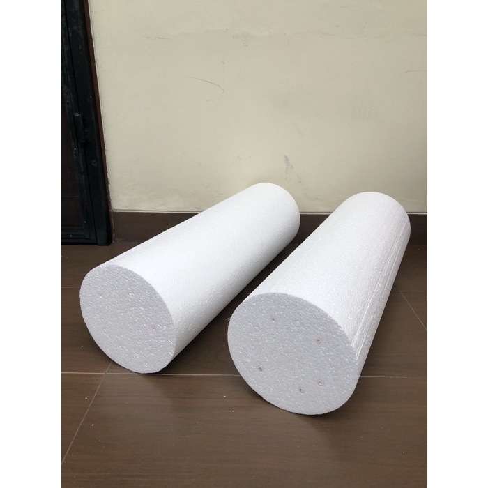 

Terlaris Styrofoam Pilar/Tabung/Bulat Diameter 20 X 60Cm Density 13