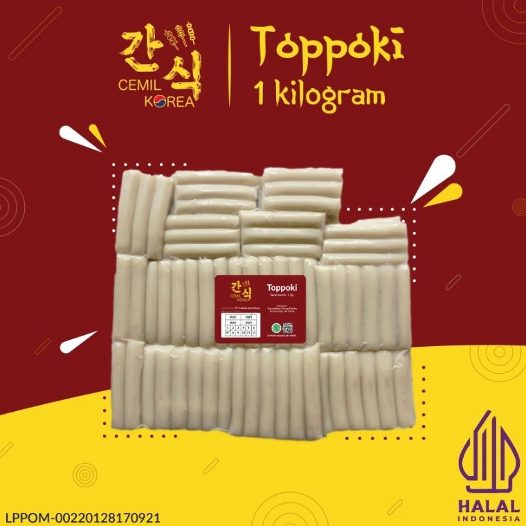 

➴Diskon JA8OQ 1 Kg Toppoki Topoki Tteokbokki Topokki Rice Cake Instan Halal 1Kg Jajanan Cemilan Korea J66 Terbaru